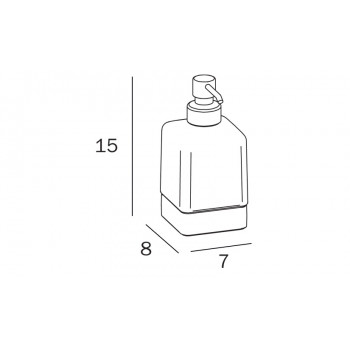 Дозатор для мыла INDA LEA A1812ZNE21
