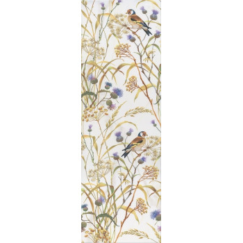 Плитка SST/A02/12105R Астория Птицы белый обрезной 25x75