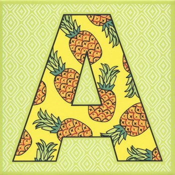 Плитка HGD/A546/5110 Декор Сад-огород Ананас матовый 20х20 20x20