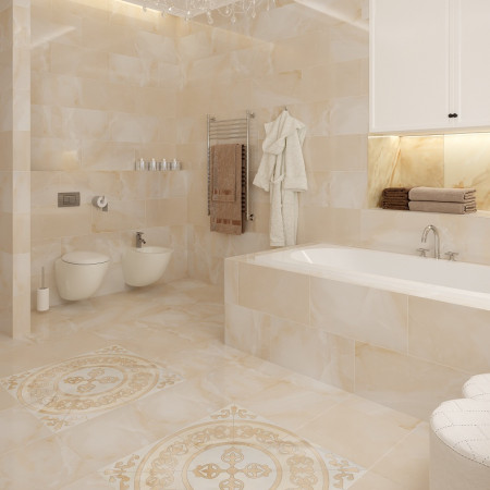 Керамогранит K-95/LR Onice Milky Lapp 60x60