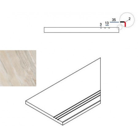 Керамогранит 620090000208 WHITE BORDO GRIP DX 30x60