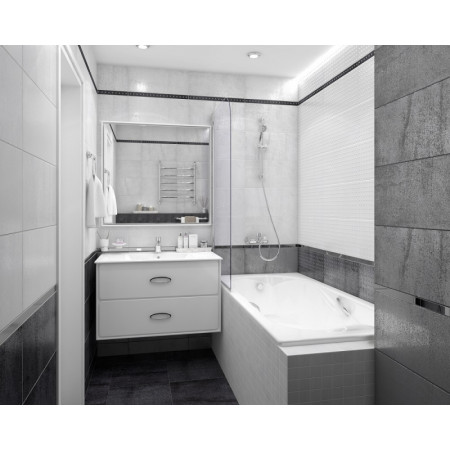 Мозаика MM34033 Декор Metallica мозаичный светлый 25х25