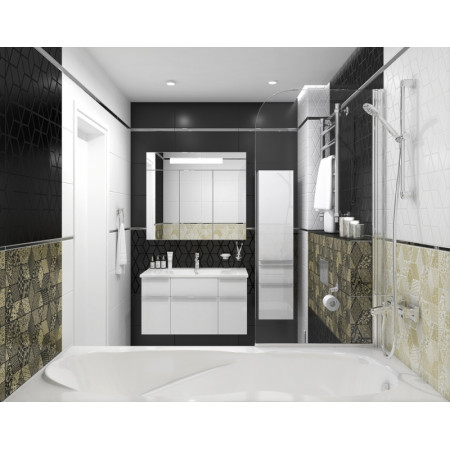 Плитка Декор Tabu Discrete чёрный 30х60