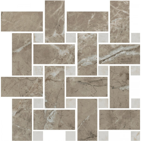 Мозаика T038/SG6541 Серенада мозаичный бежевый тёмный лаппатированный 32x32