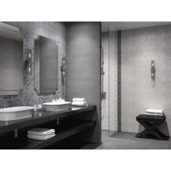 Плитка SPA032R Бордюр Гренель серый обрезной 30*2.5