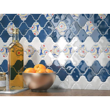 Плитка 65009 Арабески Майолика желтый 26x30