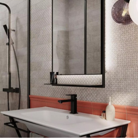 Плитка 9049 Борго серый матовый 8,5x28,5