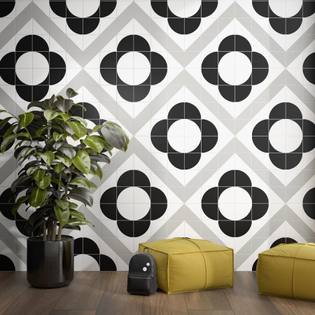 Плитка AZ/B008/5009 Декор Теорема 4 матовый 20x20