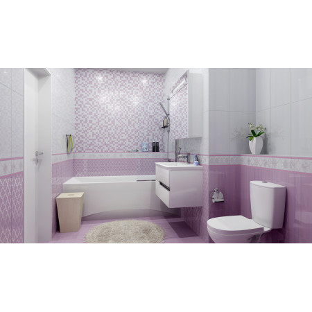 Плитка Декор Бухара золото бордовый 25х50