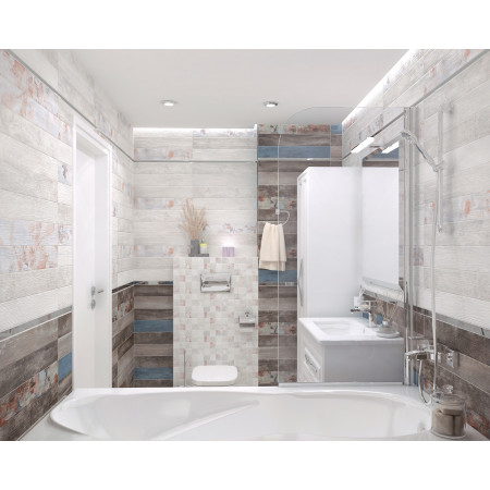 Мозаика MM11190 Декор Country мозаичный светлый 20х60