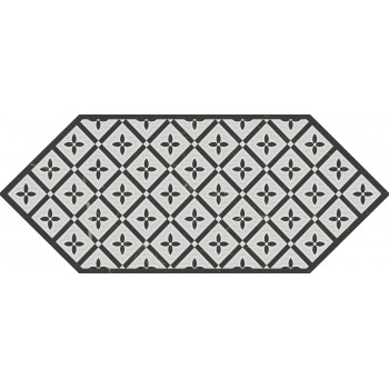 Плитка HGD/A484/35006 Декор Келуш 5 черно-белый 14х34