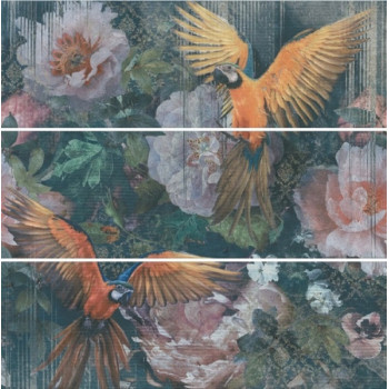 Плитка TG/A08/3x/13000R Панно Раваль Попугаи 90x90