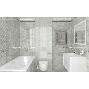 Плитка Декор Select Tact серый 20х60