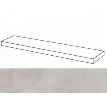 Ступени 620070001273 Millenium Silver угловая правая 33x120