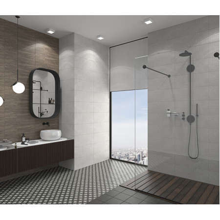 Плитка Effetto Base Grey Wall 01 25х60