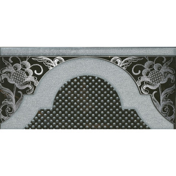 Плитка HGD/B266/16072 Фрагонар чёрный декор 7.4*15