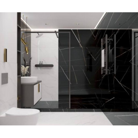 Керамогранит Lawa black черный полированный 60x60