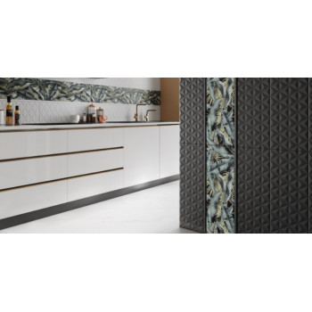 Плитка 12125R Диагональ белый обрезной 25x75