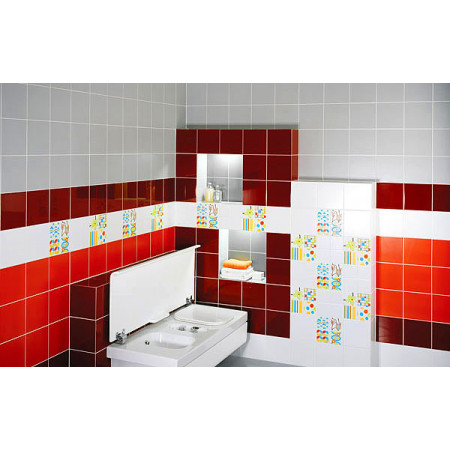 Плитка 5183 Калейдоскоп пепельный 20x20