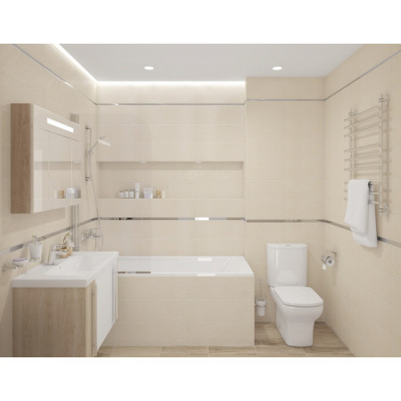 Плитка Декор Story мозаичный серый 20х60