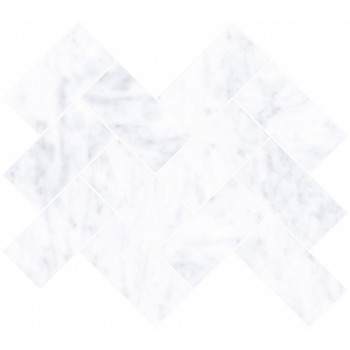 Мозаика K946568LPR Marmori Шеврон Каррара Белый (5х10) 31,5х28