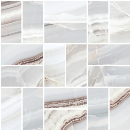 Плитка A-ON2O011D/J Вставка Onix мозаика бежевый 30х30