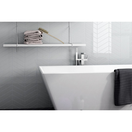 Плитка 23359 CHEVRON WALL DARK GREY RIGHT 5,2x18,6