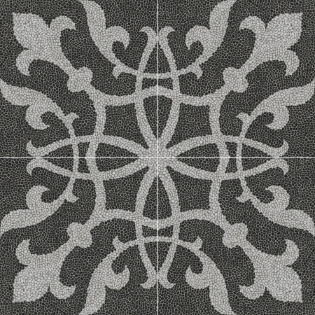 Керамогранит DD843300R Багатти белый чёрный обрезной 80*80