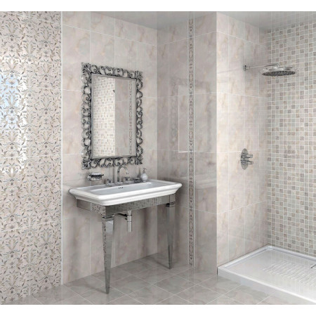 Плитка SPA009R Вирджилиано серый обрезной 30x2.5 бордюр