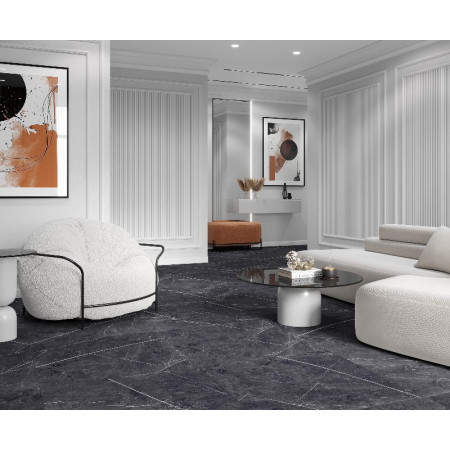 Керамогранит Pietra violet графитовый 80x80