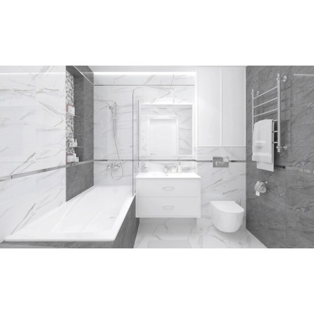 Плитка Fumo серый 20х50