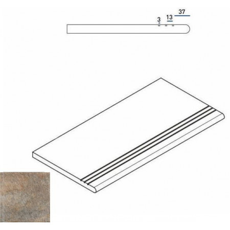 Ступени 620040000042 EMERALD GRADINO ROUND GRIP SX 30x60