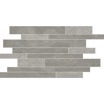 Керамогранит SBM010/SG458420 Ламелла серый мозаичный 50,2x25x8,5