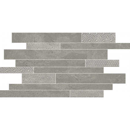 Керамогранит SBM010/SG458420 Ламелла серый мозаичный 50,2x25x8,5
