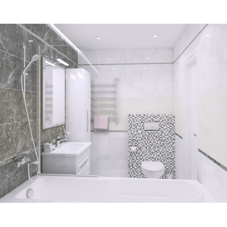 Плитка Crystal серый 30х60