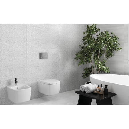 Плитка GS2L051DT Grey Shades вставка узор белый 29,8x59,8