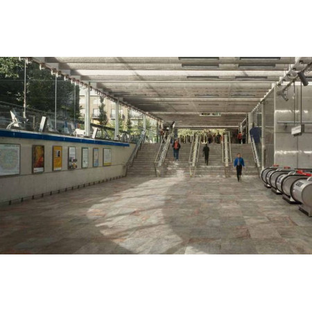 Керамогранит 620090000276 PURE BORDO SVASATO ROUND SX 30x60