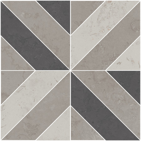 Керамогранит ID124T Декор Про Лаймстоун серый матовый 60х60