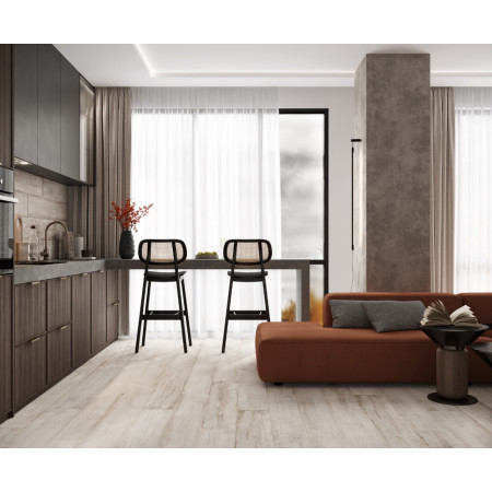 Керамогранит Pear Bianco светло-серый Матовый Структурный 20х120