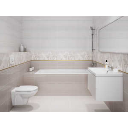 Плитка A15951 Металлический бордюр Metallic серебристый 0,5x75