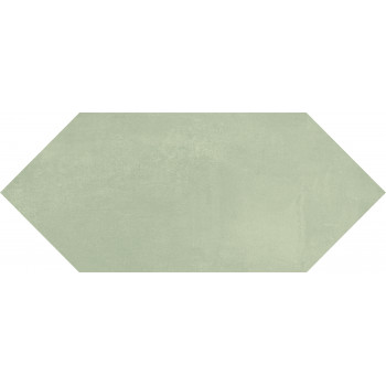 Плитка 35026 Фурнаш грань зеленый светлый глянцевый 14х34