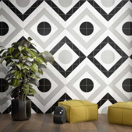 Плитка AZ/B008/5009 Декор Теорема 4 матовый 20x20