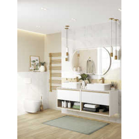 Плитка OM2G051 (OM2G051DT) Вставка Omnia узоры белый 20x44