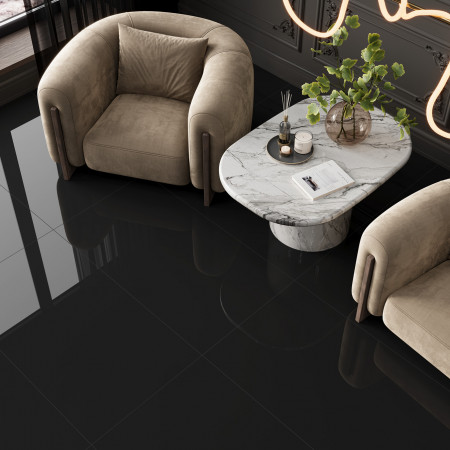 Керамогранит 60120DMS99HG Domines Black суперполированный 600x1200x8