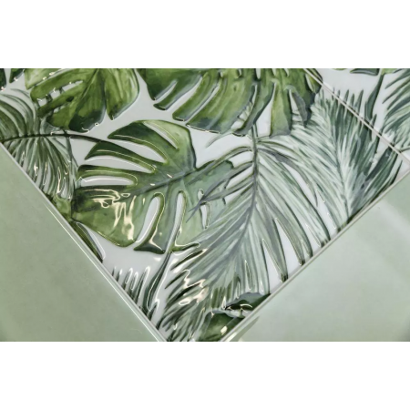 Плитка LSB002 Бордюр Левада серый светлый глянцевый 40х7,1