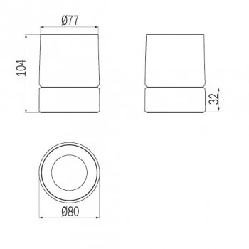 Стакан для щеток INDA MITO A20010CR21