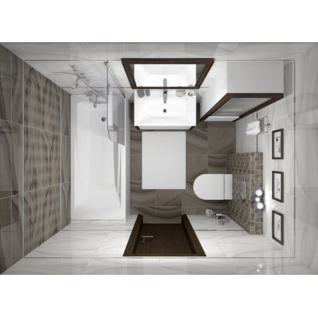 Плитка Декор Agat Lines кофейный 20х60