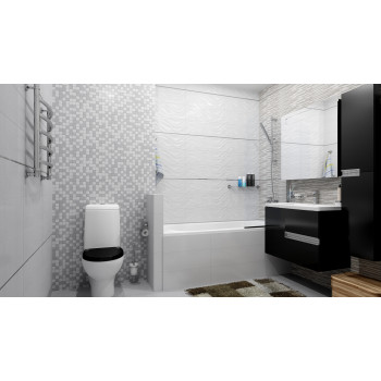 Плитка Vega серый рельеф 17-10-06-490 20х60