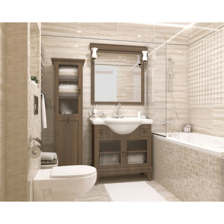 Плитка 60110 Glossy серый 20х60