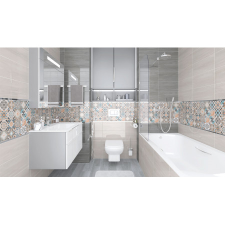 Плитка Oliver серый 20х50